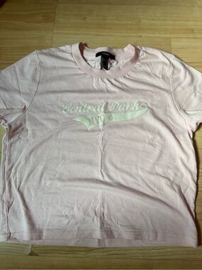 Forever 21 Light Pink Central Park NYC Graphic Tee